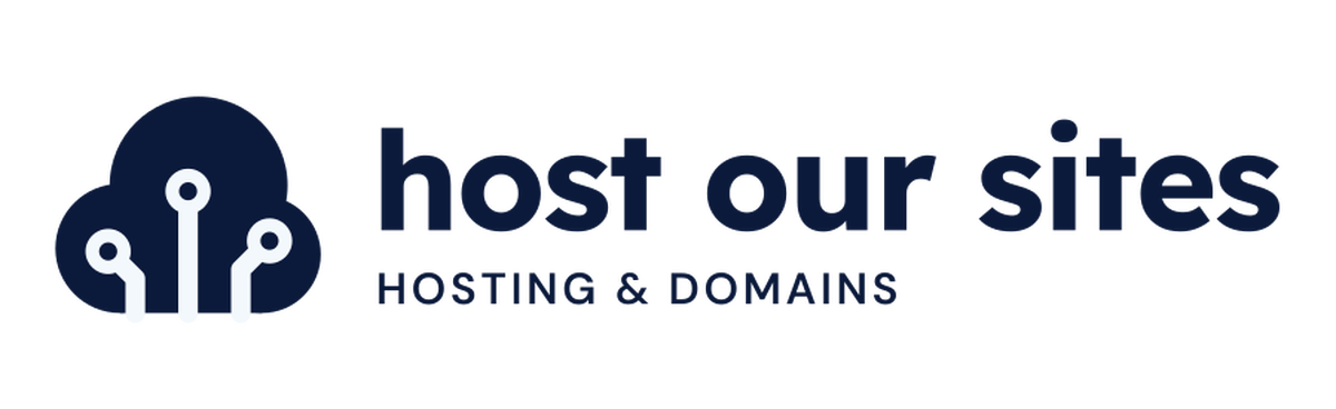 Host Our Sites Logo Horizontal Navy