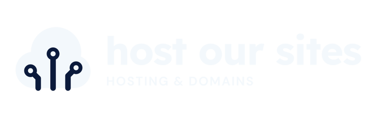 Host Our Sites Logo Horizontal White
